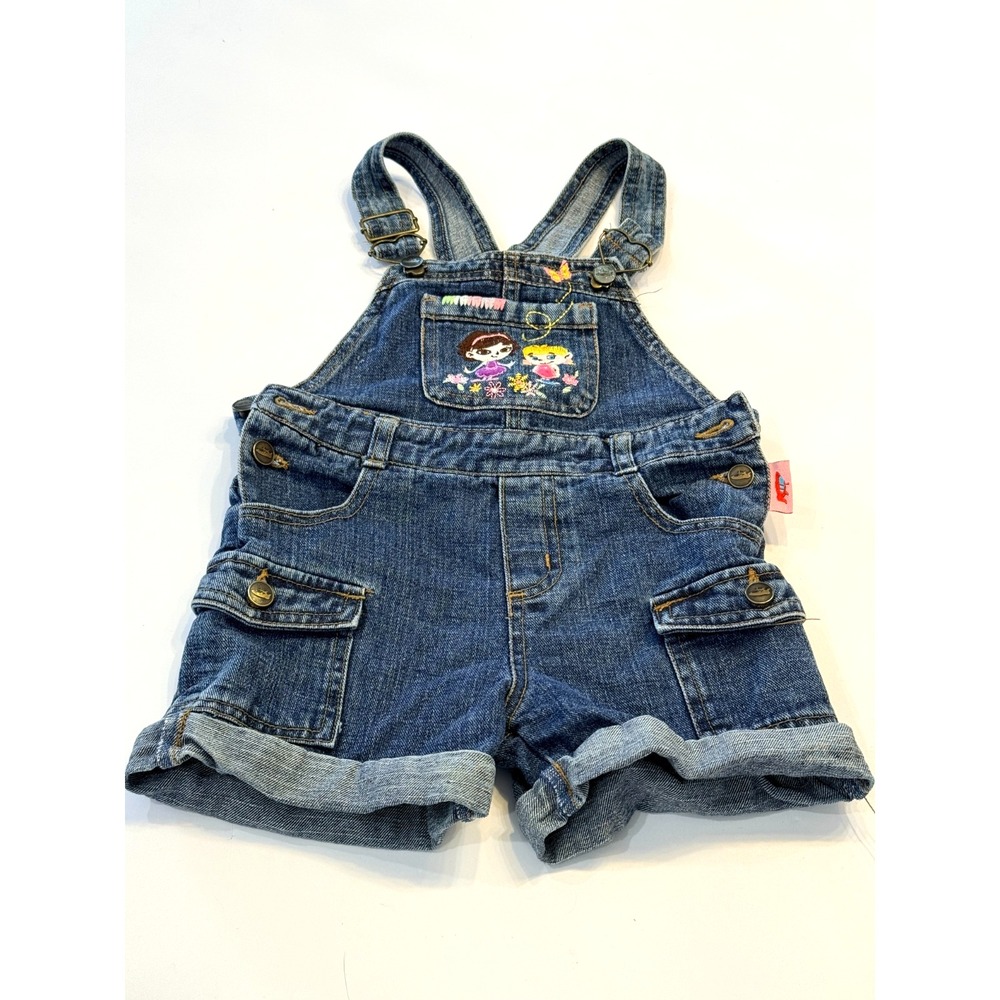 Disney Little Einsteins Vintage Y2K Embroidered Denim Overalls June Alice 4T Tod